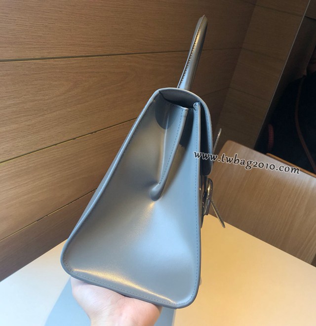 Delvaux頂級原單Brillant box皮雙環象牙白手提女包 德爾沃專櫃經典款Brillant PM包袋 bxs1122